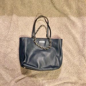 Authentic Navy Blue Michael Kors Tote used